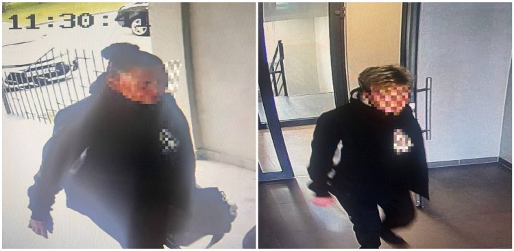 Sprawczyni kolizji chciała oszukać policjantów, zakładając perukę (fot. KMP w Słupsku)