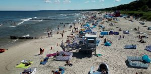 Plaża w Łebie (fot. Radio Gdańsk/Łukasz Kosik)