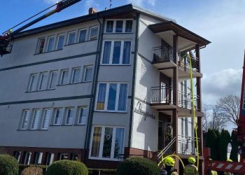 Miejsce zdarzenia (fot. Straż Pożarna)