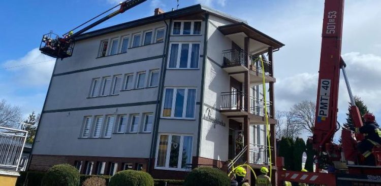 Miejsce zdarzenia (fot. Straż Pożarna)