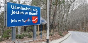 Wizualizacja tablicy, która zostanie zamontowana przy ul. Kamiennej w Rumi (fot. rumia.pl)