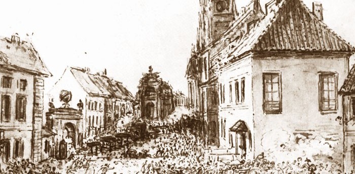 Świadkiem insurekcji warszawskiej był Jan Piotr Norblin, pochodzący z Francji polski malarz, który uwiecznił powstanie na serii szkiców i obrazów (fot. Wikimedia Commons)