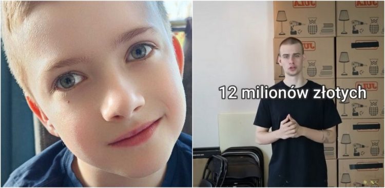 Maks Tocki, Piotr Hanke (fot. zrzutka.pl, TikTok/Łatwogang)