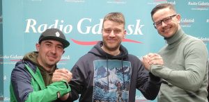 Organizatorzy Podziemnego miasta hh oraz prowadzący audycję fot. Piotr Puchalski/Radio Gdańsk