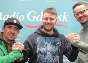 Organizatorzy Podziemnego miasta hh oraz prowadzący audycję fot. Piotr Puchalski/Radio Gdańsk