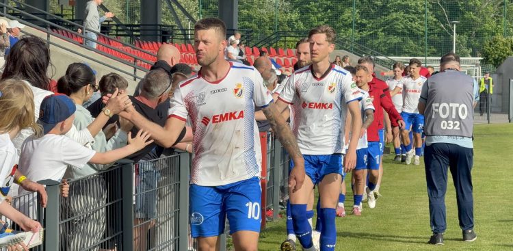Gryf Słupsk kontra Piast Człuchów (fot. Radio Gdańsk/Łukasz Kosik)
