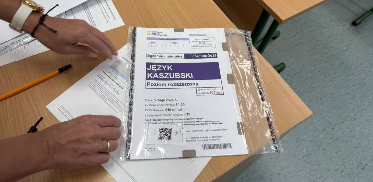 Matura z języka kaszubskiego. Kartuzy, 05.05.2026 r. (fot. Radio Gdańsk/Robert Groth)
