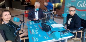 Dr inż. Magdalena Mazur-Milecka, prof. dr hab. inż. Bogdan Wiszniewski, Joanna Matuszewska (fot. Radio Gdańsk/Beata Jeziorska)