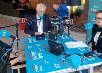 Dr inż. Magdalena Mazur-Milecka, prof. dr hab. inż. Bogdan Wiszniewski, Joanna Matuszewska (fot. Radio Gdańsk/Beata Jeziorska)