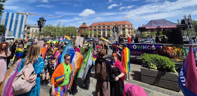 Marsz Równości w Słupsku, 30.05.2026 r. (fot. Radio Gdańsk/Przemysław Woś)