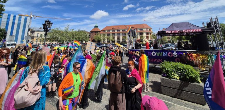 Marsz Równości w Słupsku, 30.05.2026 r. (fot. Radio Gdańsk/Przemysław Woś)