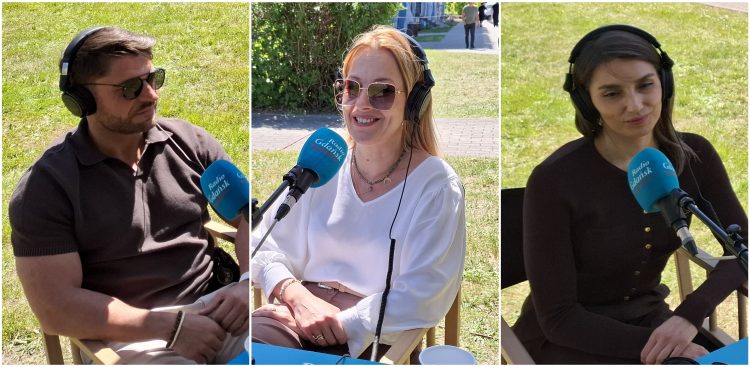Mgr. Damian Kot, prof. Monika Waśkow i lek. Diana Przeworska (fot. Radio Gdańsk/Katarzyna Nowak)
