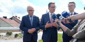 Wizyta Mateusza Morawieckiego w Starogardzie Gdańskim (fot. Radio Gdańsk/Mateusz Czerwiński)