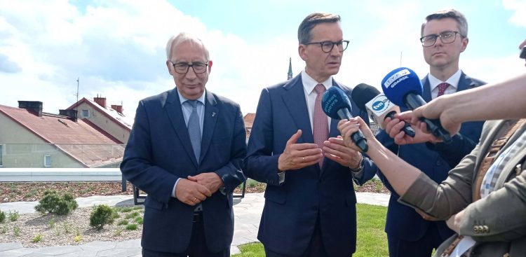 Wizyta Mateusza Morawieckiego w Starogardzie Gdańskim (fot. Radio Gdańsk/Mateusz Czerwiński)