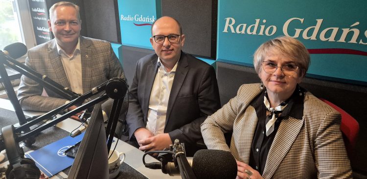 Rafał Teterka, Marcin Kowalczyk, Iwona Warkocka (fot. Radio Gdańsk/Przemysław Woś)