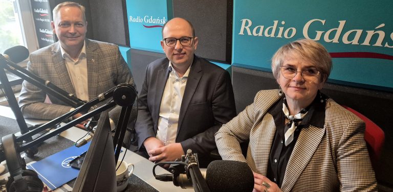 Rafał Teterka, Marcin Kowalczyk, Iwona Warkocka (fot. Radio Gdańsk/Przemysław Woś)