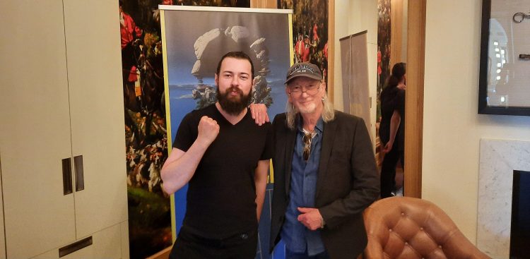 Piotr Bonar i Roger Glover (fot. Radio Gdańsk)