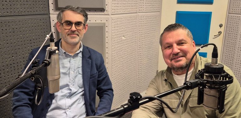 Dr Paweł Nieczuja-Ostrowski i Tomasz Lipski (fot. Radio Gdańsk/Andrzej Urbański)