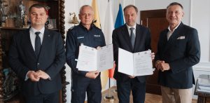 Adam Gawrylik, Bogusław Ziemba, Mieczysław Struk, Leszek Bonna (Fot. UMWP/Łukasz Tokarczyk)