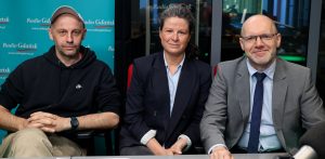 Jakub Świderski, Aleksandra Gosk, Jarosław Kempa (fot. Radio Gdańsk/Martyna Krawcewicz)
