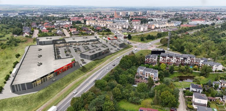 Wizualizacja galerii handlowo-usługowej "OTO Park" w Tczewie (graf. mat. pras. / tczew.pl)