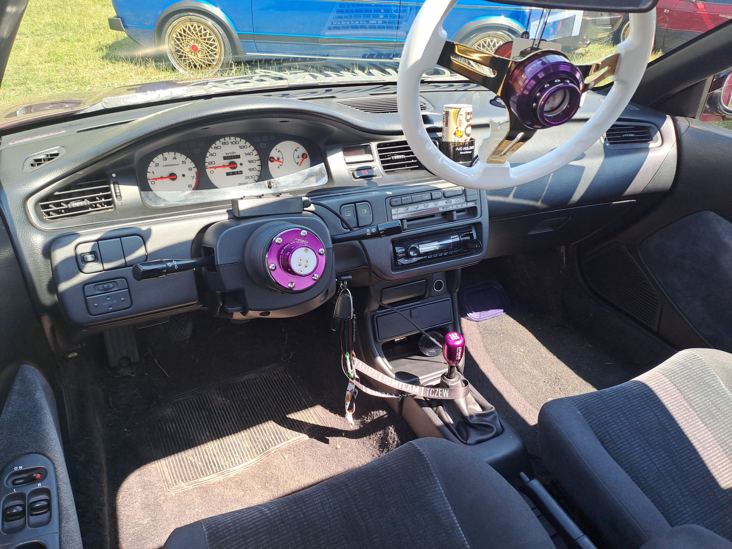 Klasyczne auto na zlocie w Funce