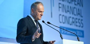 Premier Donald Tusk w drugim dniu XVI Europejskiego Kongresu Finansowego w Hotelu Sheraton w Sopocie, 02.06.2026 r. (fot. PAP/Adam Warżawa)