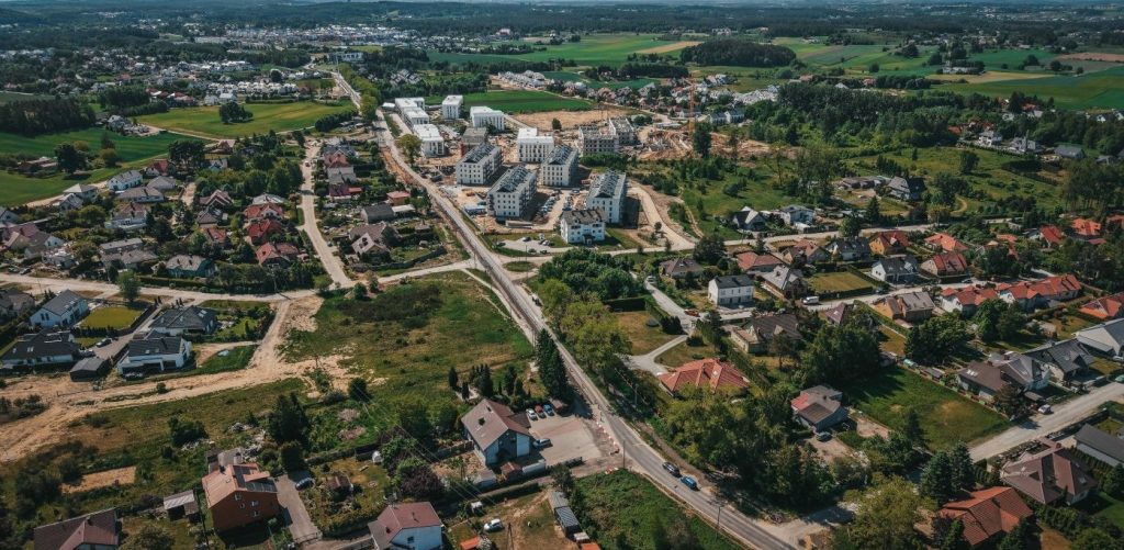 Fragment obszaru rozbudowy ul. Wiczlińskiej w Gdyni