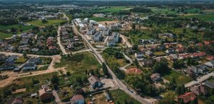 Fragment obszaru rozbudowy ul. Wiczlińskiej w Gdyni