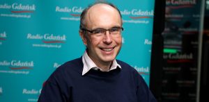 Jerzy Proficz w studiu Radia Gdańsk