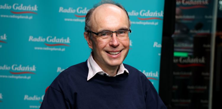 Jerzy Proficz w studiu Radia Gdańsk
