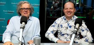 Krzysztof Kilian i Szczepan Sakowicz w studiu Radia Gdańsk