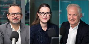 Marcin Horała, Wioleta Tomczak i Sławomir Rybicki (fot. Radio Gdańsk/Adrian Kasprzycki)