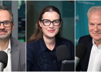 Marcin Horała, Wioleta Tomczak i Sławomir Rybicki (fot. Radio Gdańsk/Adrian Kasprzycki)