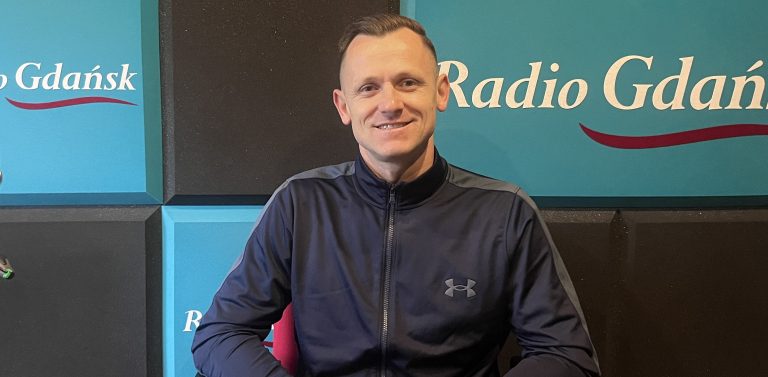Marcin Pluta w studiu Radia Gdańsk
