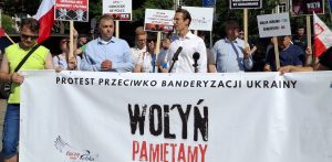 Protest "Stop banderyzacji Ukrainy" w Gdańsku