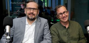 Wiktor Pilarczyk, Marek Trojanowicz w studiu Radia Gdańsk