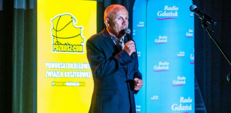 Włodzimierz Machnikowski na Gali Pomorskiej Koszykówki