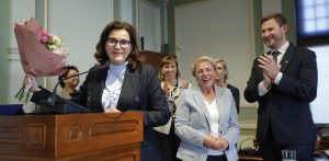 Prezydent Gdańska Aleksandra Dulkiewicz w czasie sesji Rady Miasta Gdańska, 18.06.2026 r. (fot. Grzegorz Mehring/gdansk.pl)