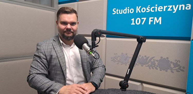 Burmistrz Kościerzyny Dawid Jereczek (fot. Radio Gdańsk/Grzegorz Armatowski)