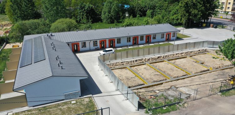 Budowa trzeciego budynku socjalnego w Człuchowie (fot. UM w Człuchowie)