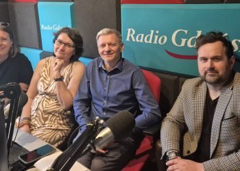 Na zdjęciu od lewej: Aleksandra Karnicka, Beata Kątnik, Adam Treder, Paweł Szewczyk (Fot. Radio Gdańsk/Przemysław Woś)