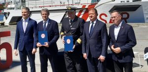 nowy statek SAR wybuduje Stocznia Remontowa Shipbuilding, nz. Arkadiusz Marchewka i Sebastian Kluska