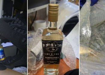 W paczkach były między innymi alkohol i narkotyki