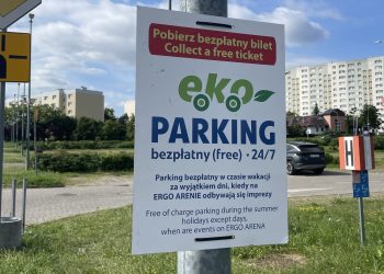 Eko parking przy Ergo Arenie