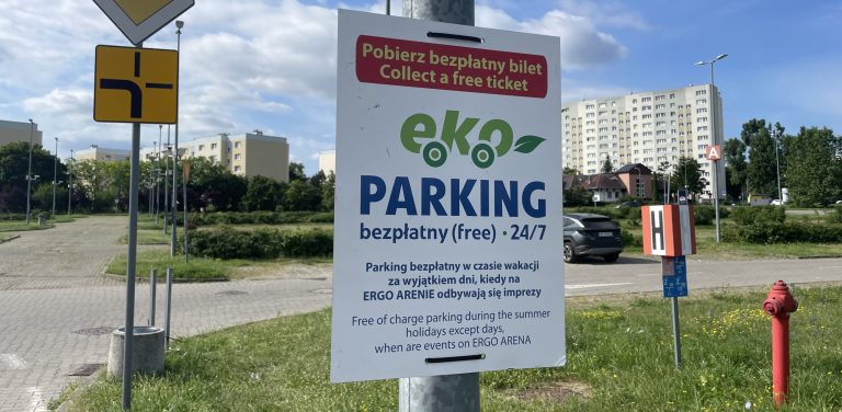 Eko parking przy Ergo Arenie