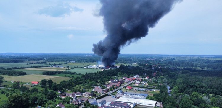 pożar w Charnowie