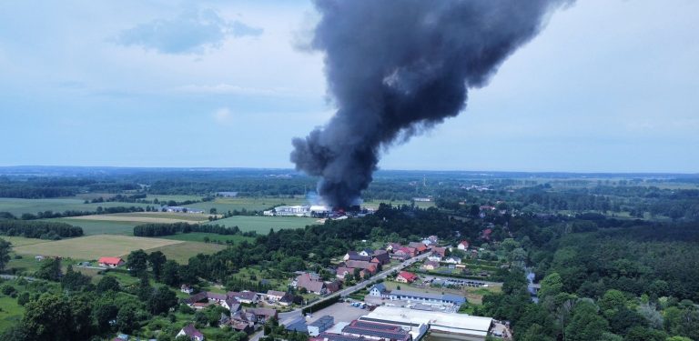 pożar w Charnowie