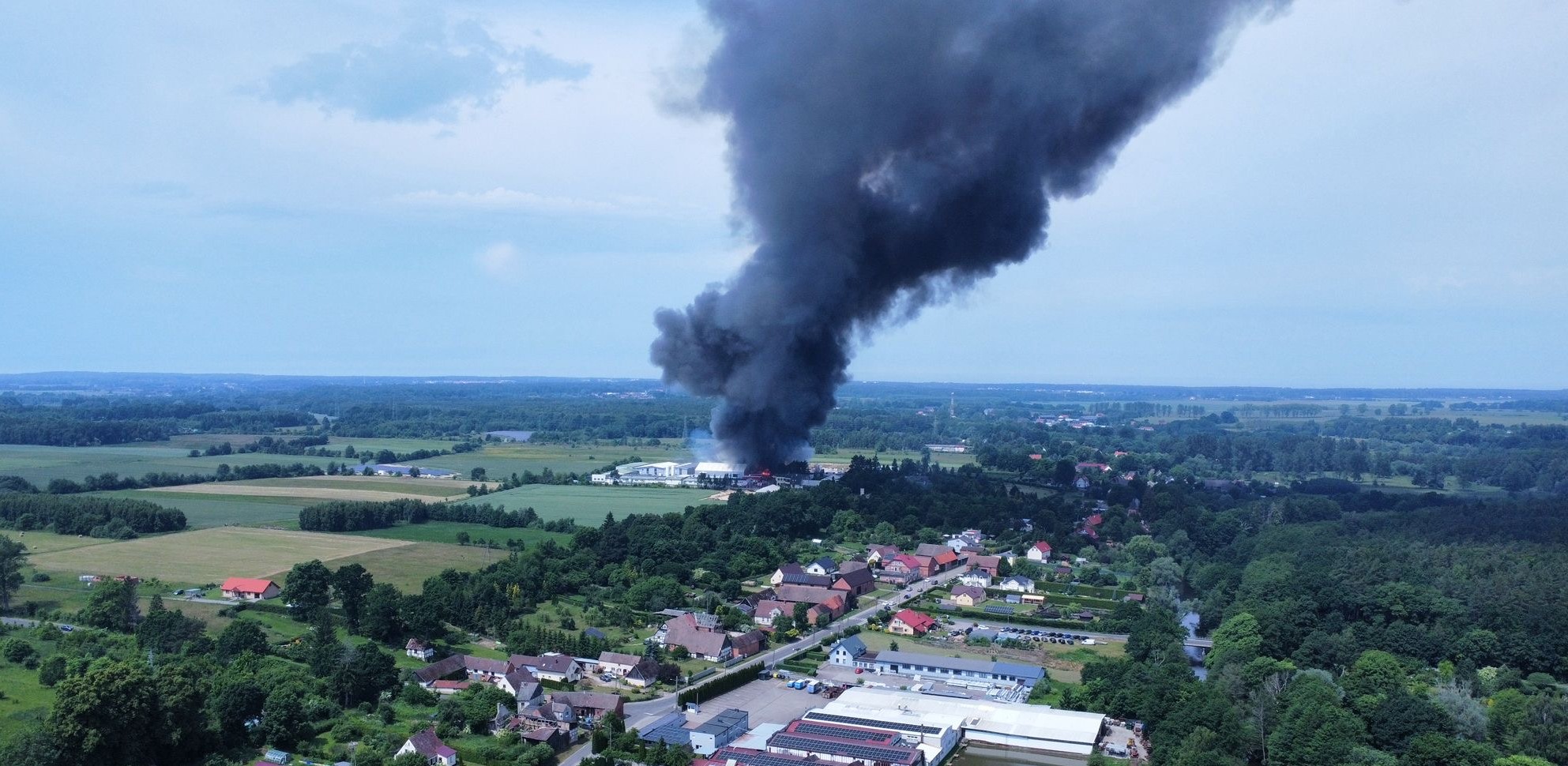 pożar w Charnowie