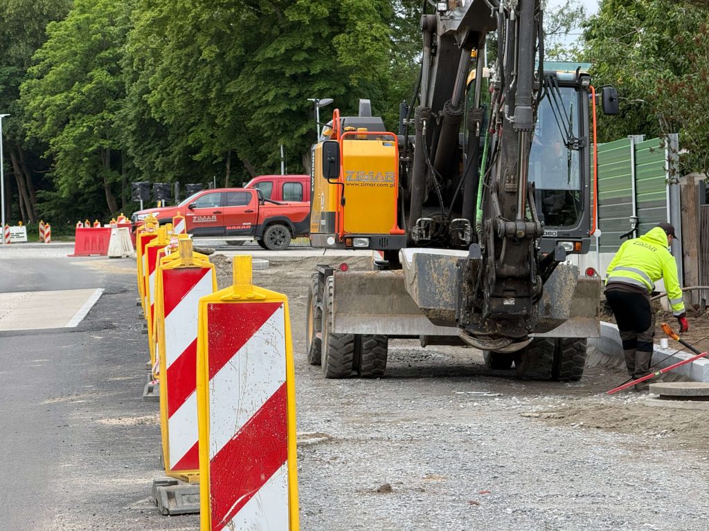Roboty drogowe na ulicy Gdyńskiej